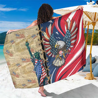USA Eagle Statue of Liberty Sarong American Patriotic Spirit - Wonder Print Shop