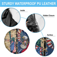 USA Eagle Statue of Liberty Spare Tire Cover American Patriotic Spirit - Wonder Print Shop