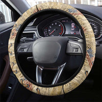 USA Eagle Statue of Liberty Steering Wheel Cover American Patriotic Spirit - Wonder Print Shop