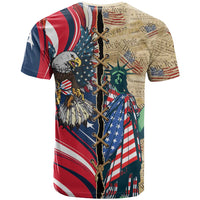 USA Eagle Statue of Liberty T Shirt American Patriotic Spirit - Wonder Print Shop