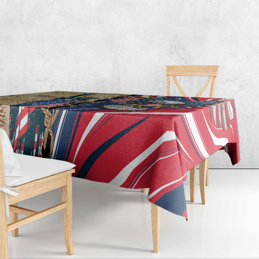 USA Eagle Statue of Liberty Tablecloth American Patriotic Spirit - Wonder Print Shop