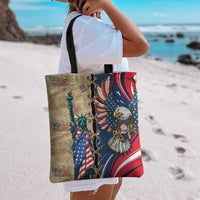 USA Eagle Statue of Liberty Tote Bag American Patriotic Spirit - Wonder Print Shop