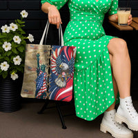 USA Eagle Statue of Liberty Tote Bag American Patriotic Spirit - Wonder Print Shop