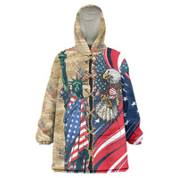 USA Eagle Statue of Liberty Wearable Blanket Hoodie American Patriotic Spirit - Wonder Print Shop