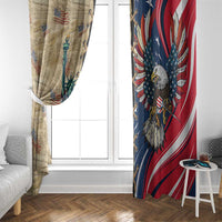 USA Eagle Statue of Liberty Window Curtain American Patriotic Spirit - Wonder Print Shop