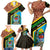 Tanzania Union Day 2024 Family Matching Short Sleeve Bodycon Dress and Hawaiian Shirt Uhuru na Umoja Giraffe Pattern - Wonder Print Shop