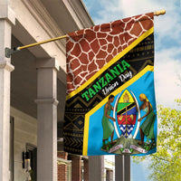 Tanzania Union Day 2024 Garden Flag Uhuru na Umoja Giraffe Pattern - Wonder Print Shop