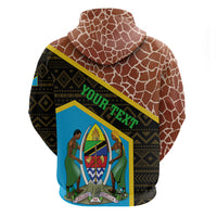 Tanzania Union Day 2024 Hoodie Uhuru na Umoja Giraffe Pattern - Wonder Print Shop