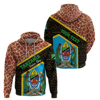 Tanzania Union Day 2024 Hoodie Uhuru na Umoja Giraffe Pattern - Wonder Print Shop