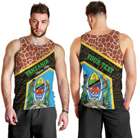 Tanzania Union Day 2024 Men Tank Top Uhuru na Umoja Giraffe Pattern - Wonder Print Shop