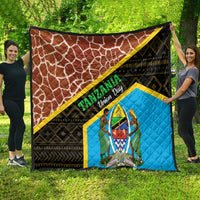 Tanzania Union Day 2024 Quilt Uhuru na Umoja Giraffe Pattern - Wonder Print Shop