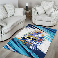 Uruguay Basketball Area Rug Charruas Go Champion