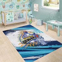 Uruguay Basketball Area Rug Charruas Go Champion