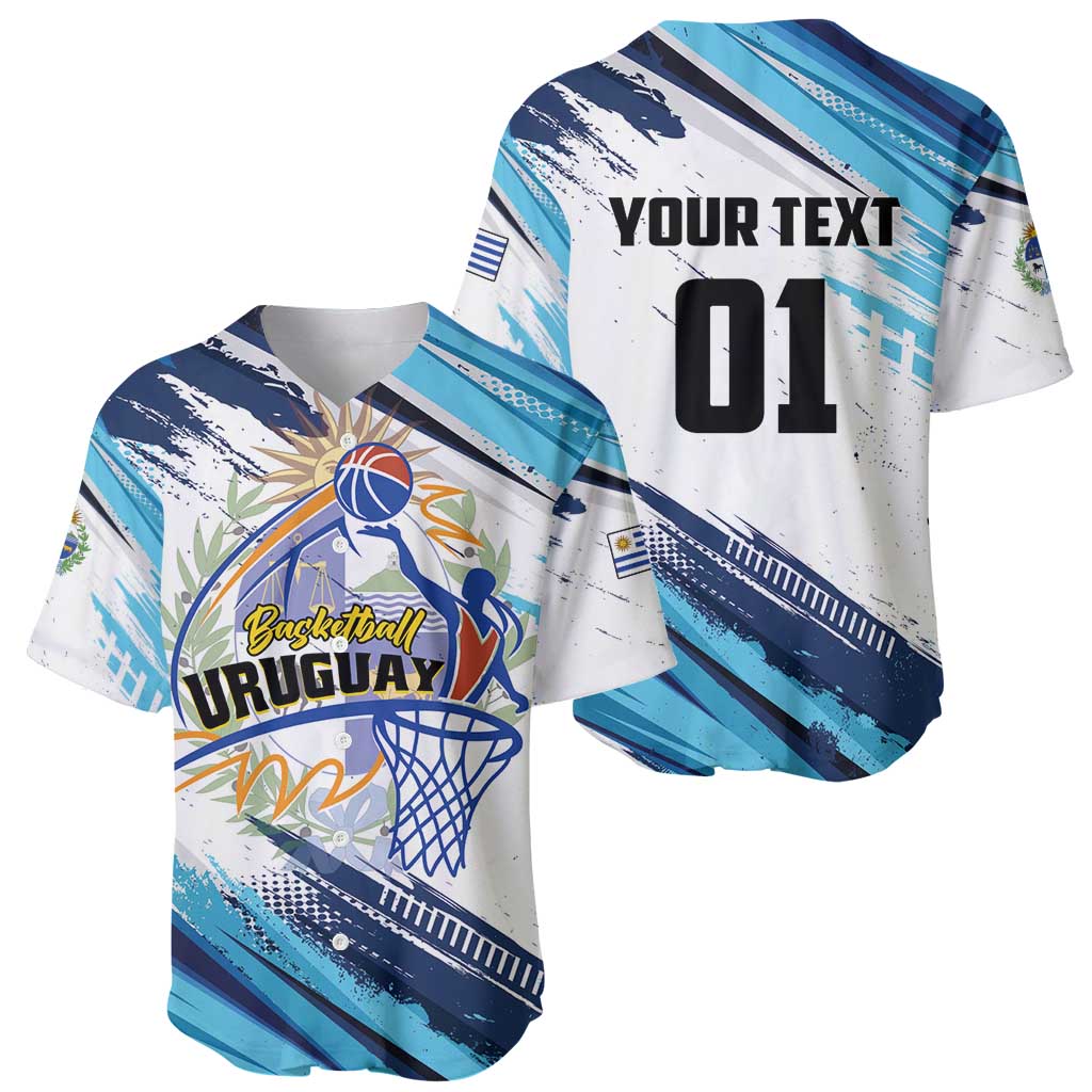 Uruguay Basketball Custom Baseball Jersey Charruas Go Champion