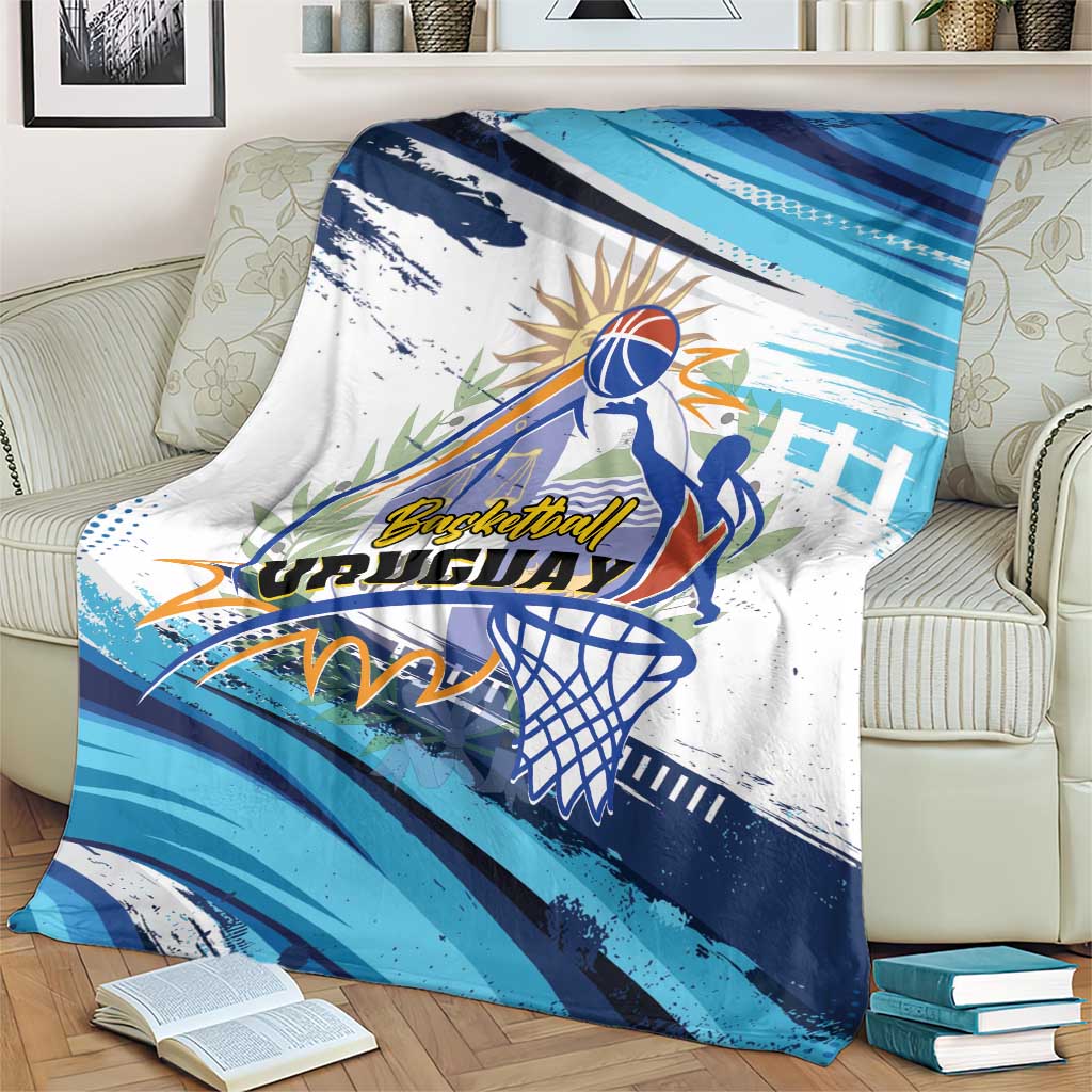 Uruguay Basketball Blanket Charruas Go Champion