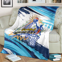 Uruguay Basketball Blanket Charruas Go Champion