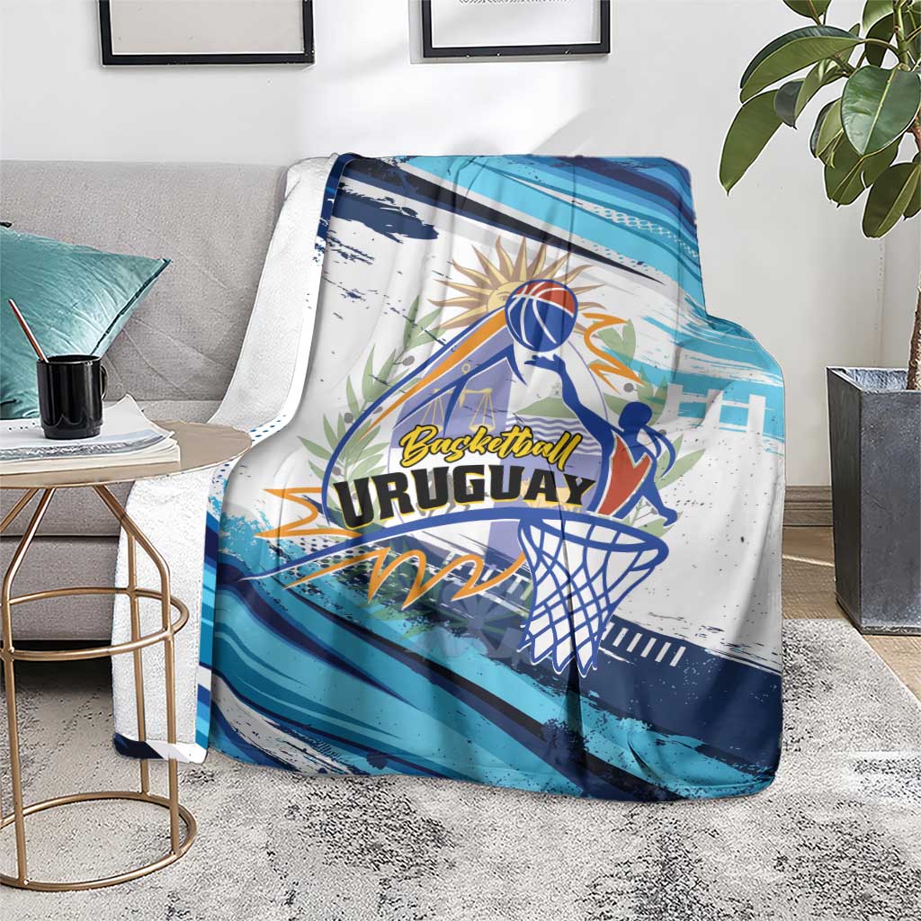 Uruguay Basketball Blanket Charruas Go Champion