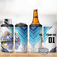 Uruguay Basketball Custom 4 in 1 Can Cooler Tumbler Charruas Go Champion