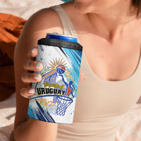 Uruguay Basketball Custom 4 in 1 Can Cooler Tumbler Charruas Go Champion