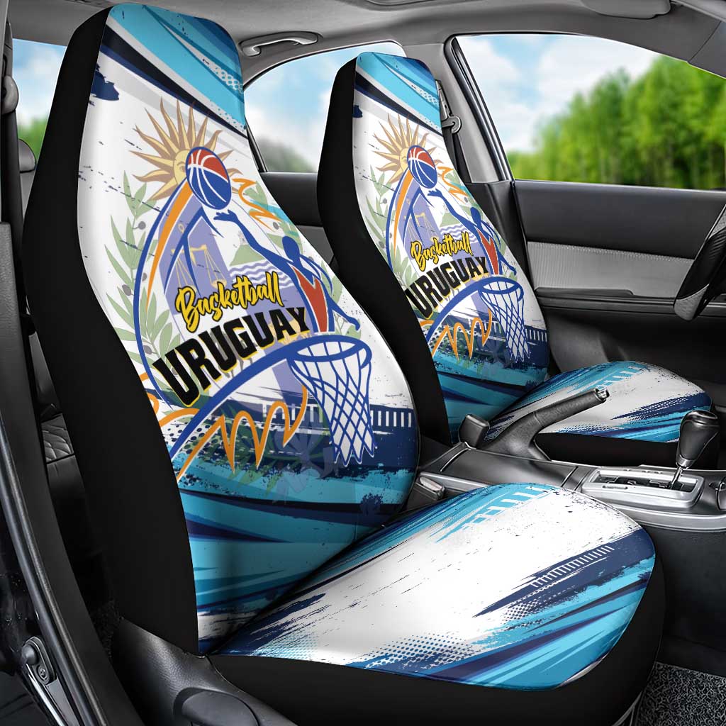 Uruguay Basketball Car Seat Cover Charruas Go Champion