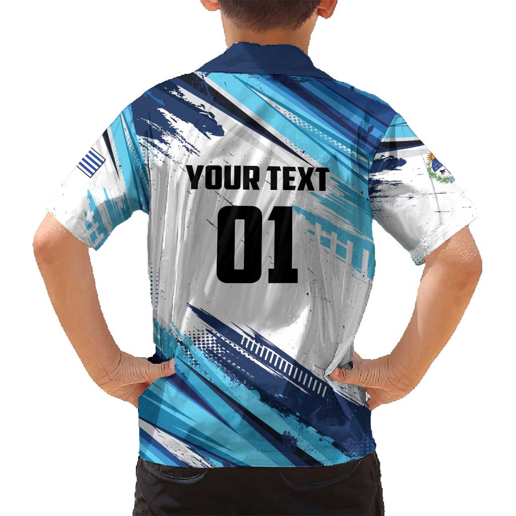 Uruguay Basketball Custom Family Matching Long Sleeve Bodycon Dress and Hawaiian Shirt Charruas Go Champion