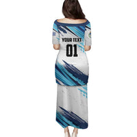 Uruguay Basketball Custom Family Matching Puletasi and Hawaiian Shirt Charruas Go Champion