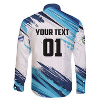 Uruguay Basketball Custom Family Matching Short Sleeve Bodycon Dress and Hawaiian Shirt Charruas Go Champion