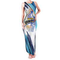 Uruguay Basketball Custom Family Matching Tank Maxi Dress and Hawaiian Shirt Charruas Go Champion