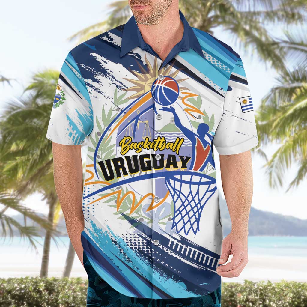 Uruguay Basketball Custom Hawaiian Shirt Charruas Go Champion