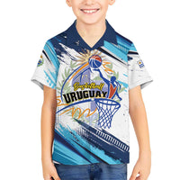 Uruguay Basketball Custom Kid Hawaiian Shirt Charruas Go Champion
