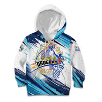 Uruguay Basketball Custom Kid Hoodie Charruas Go Champion