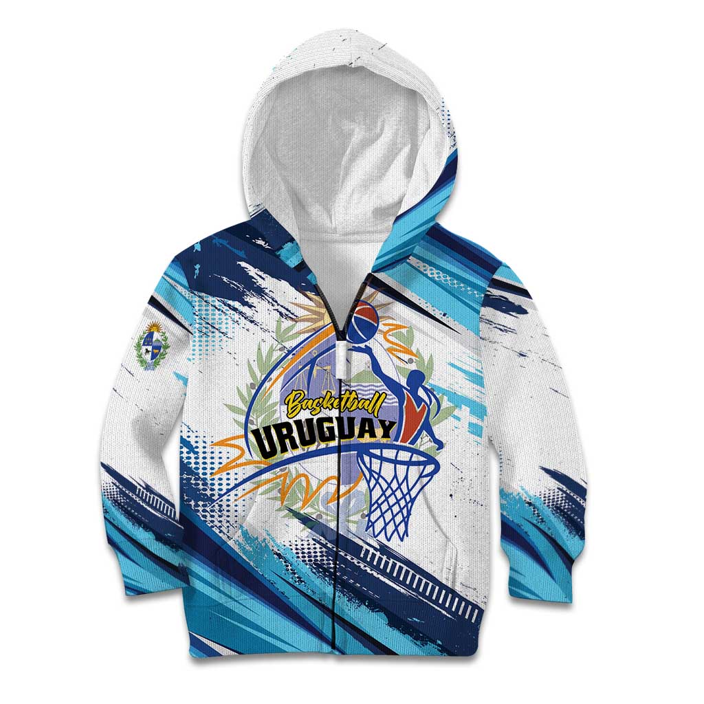 Uruguay Basketball Custom Kid Hoodie Charruas Go Champion