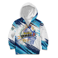 Uruguay Basketball Custom Kid Hoodie Charruas Go Champion