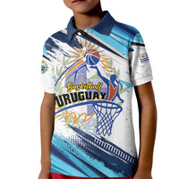 Uruguay Basketball Custom Kid Polo Shirt Charruas Go Champion