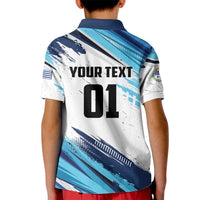 Uruguay Basketball Custom Kid Polo Shirt Charruas Go Champion