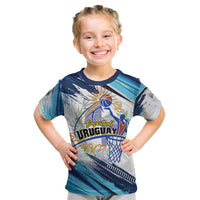 Uruguay Basketball Custom Kid T Shirt Charruas Go Champion