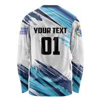 Uruguay Basketball Custom Long Sleeve Shirt Charruas Go Champion