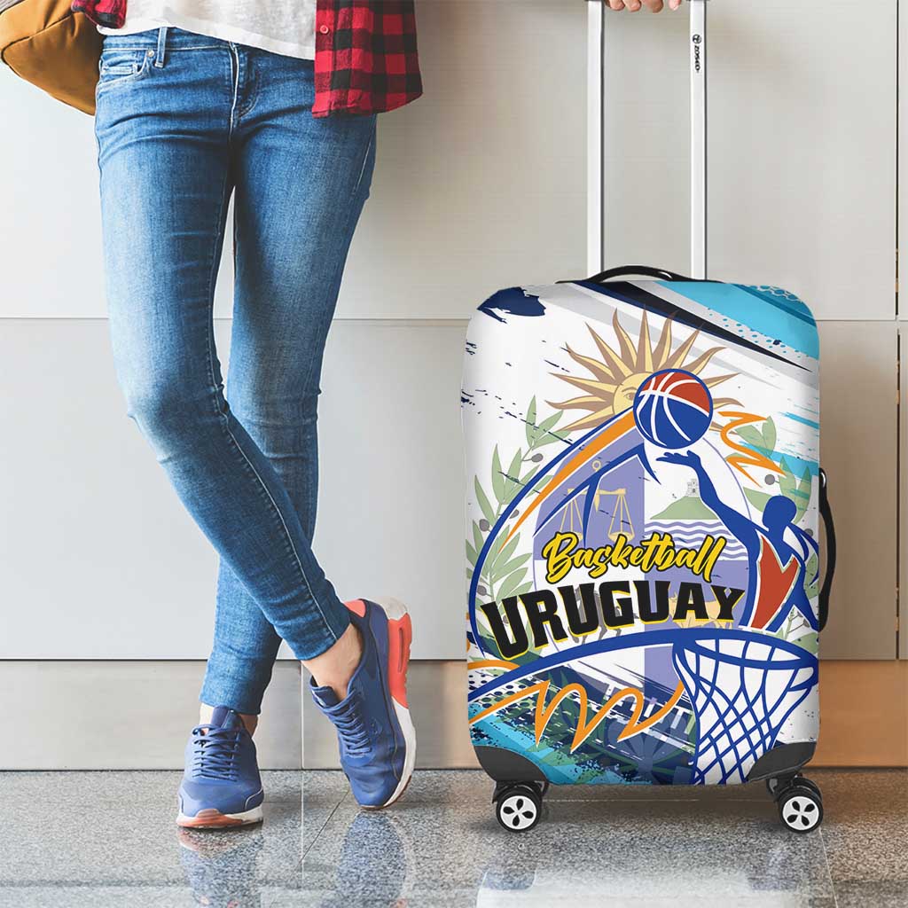 Uruguay Basketball Luggage Cover Charruas Go Champion