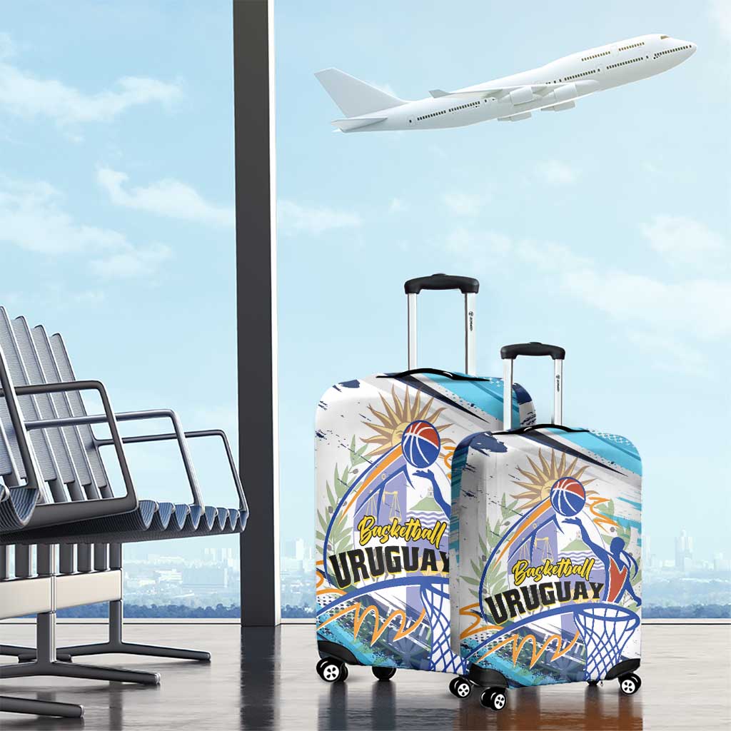 Uruguay Basketball Luggage Cover Charruas Go Champion