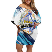 Uruguay Basketball Custom Off Shoulder Short Dress Charruas Go Champion
