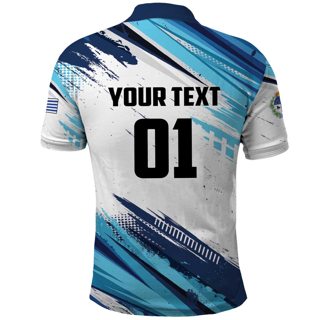 Uruguay Basketball Custom Polo Shirt Charruas Go Champion