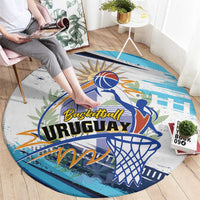 Uruguay Basketball Round Carpet Charruas Go Champion