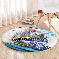 Uruguay Basketball Round Carpet Charruas Go Champion