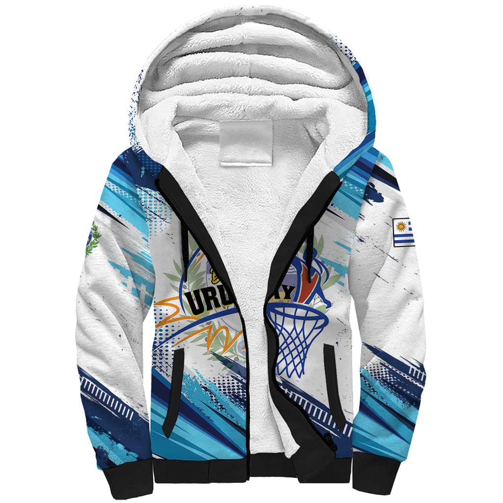 Uruguay Basketball Custom Sherpa Hoodie Charruas Go Champion