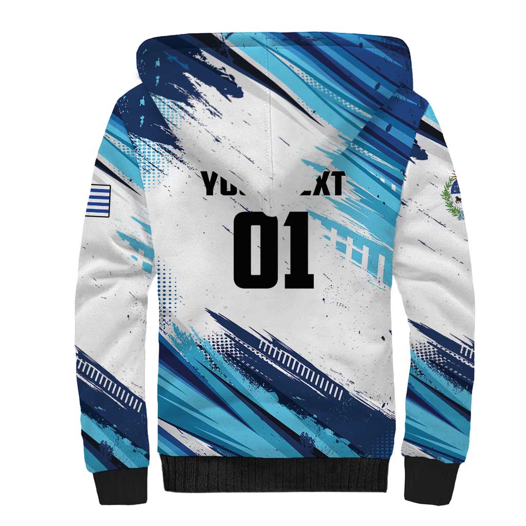 Uruguay Basketball Custom Sherpa Hoodie Charruas Go Champion