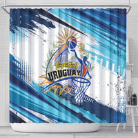 Uruguay Basketball Shower Curtain Charruas Go Champion