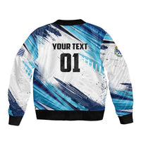 Uruguay Basketball Custom Sleeve Zip Bomber Jacket Charruas Go Champion