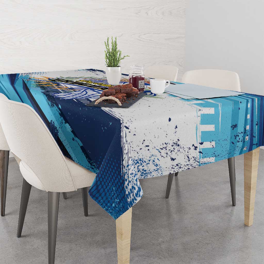 Uruguay Basketball Tablecloth Charruas Go Champion