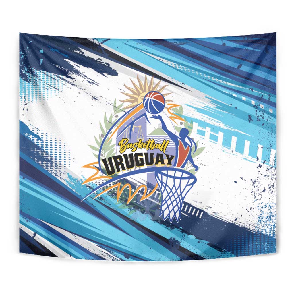 Uruguay Basketball Tapestry Charruas Go Champion