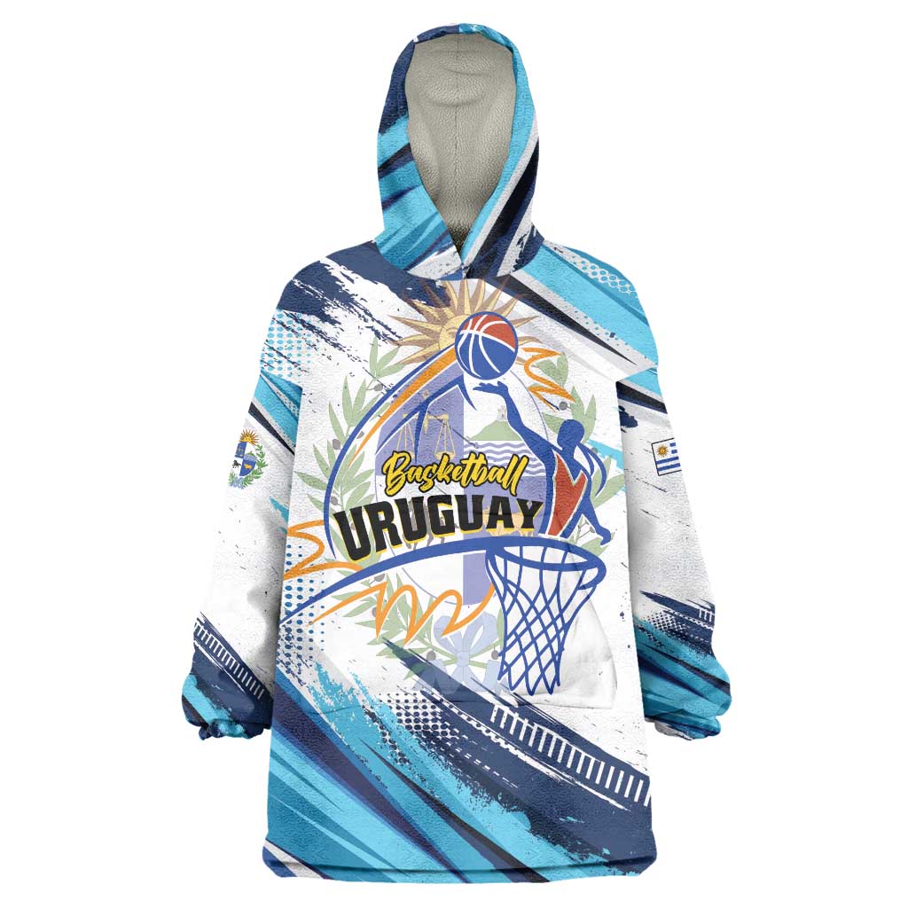 Uruguay Basketball Custom Wearable Blanket Hoodie Charruas Go Champion